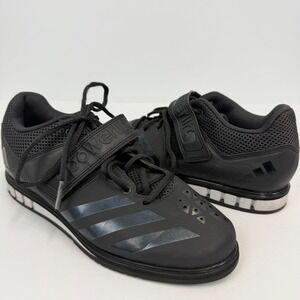 Adidas Powerlift Weightlifting Shoes Men 8 Black Cross Training Gym